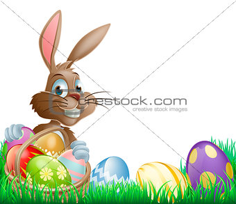Isolated Easter footer design
