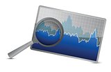 chart or graph stock market under magnify review