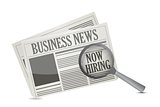 found a job opportunity on a Business Newspaper