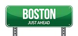 Boston Road Sign