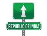 road sign to India