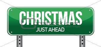 Christmas Road Sign