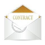 contract inside mailing envelope