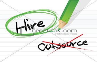 Choosing to Hire instead of Outsource