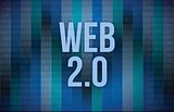 web 2.0 text on a binary code