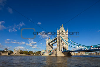 The famous Tower Bridge in London, UK