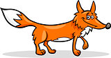 wild fox cartoon illustration