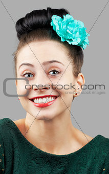 Woman smiling