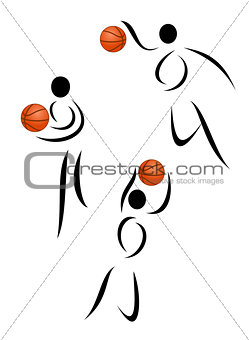 Vector basketball symbol
