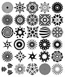 30 vector abstract symbols