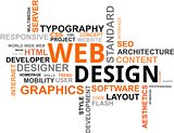 word cloud - web design