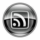 WI-FI icon black, isolated on white background