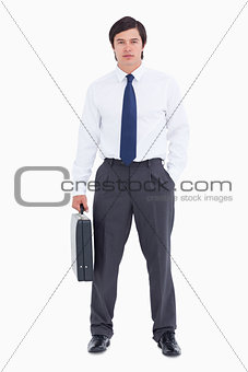Tradesman with his suitcase