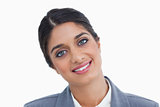 Close up of smiling female entrepreneur