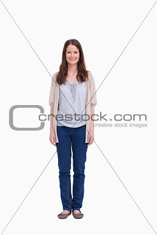 Smiling woman standing