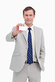 Businessman presenting his business card