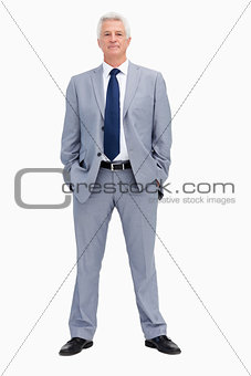 Portrait of a businessman with his hands in his pockets
