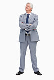 Businessman with his arms folded 