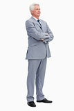 Man in a suit with folded arms