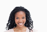 Head shot of a smiling young woman 