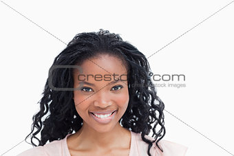 Head shot of a smiling young woman 