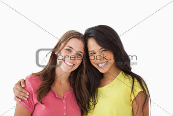 Portrait of two young friends