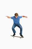 Young man on a skateboard