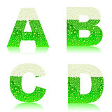 alphabet green beer ABCD