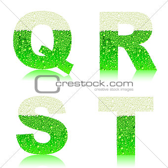 alphabet green beer QRST