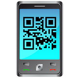 mobile phone with qr code