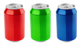 Set of aluminum cans