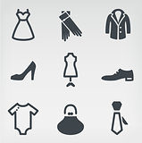 Fashion icon set