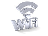 Silver WiFi sign