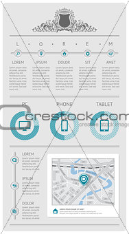 Infographics  and web elements