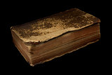 Ancient worn off book