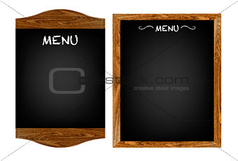 Restaurant Menu Board Set With Text
