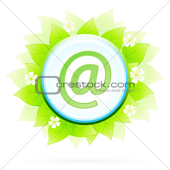 Icon Button Internet and E-mail