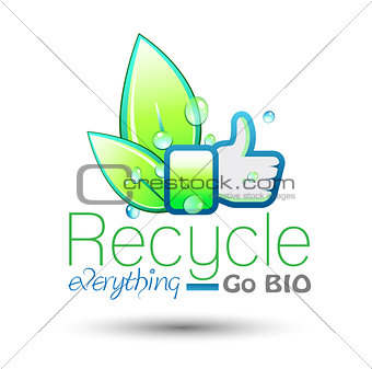 Ecology Green conceptual background