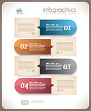 Infographic design - original paper tags