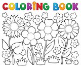 Coloring book with flower theme 2
