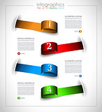 Infographic template design - Original geometrics