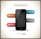 Infographics Desgin template with phone