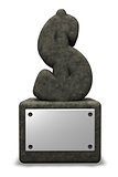 stone dollar symbol