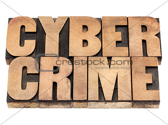 cyber crime in wood type