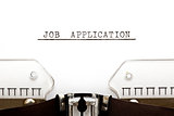Job Application Typewriter