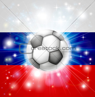 Russian soccer flag