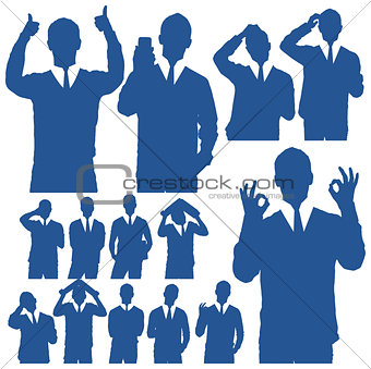 Business Man Silhouettes