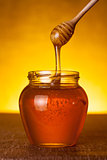 Honey jar with dipper 