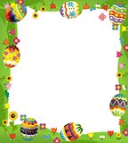 The happy easter frame