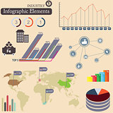 Infographics elements. Industry